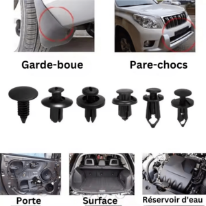 Kit De Fixation Pour Panneau De Garniture,pare-choc Et Carrosserie De Voiture